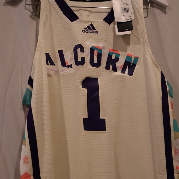 #1 Alcorn State Braves adidas Honoring Black Excellence Basketball Jersey - Picture 6 of 14